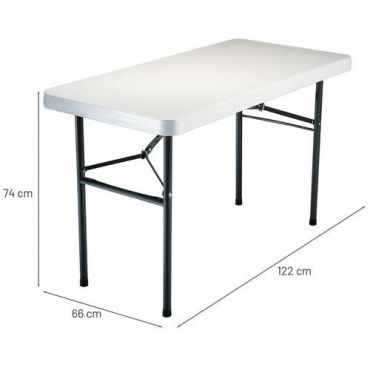 Lifetime - Pöytä kokoontaitettava suorakaide 122 cm