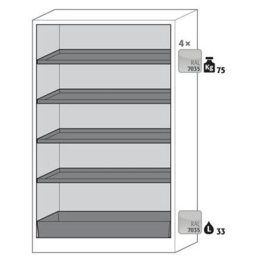 Asecos - Paloturvakaappi q-classic-30 3100306033638