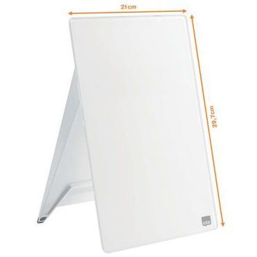 Nobo - Magneettinen lasitaulu - Valkoinen - 21.6 x 29.7 cm - 25 vuoden takuu