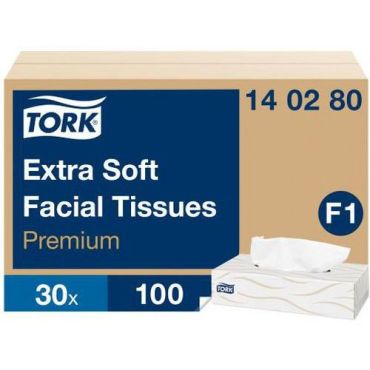 Tork - Nenäliinapakkaus - 30 kpl - Valkoinen - 2 kerrosta - 50% kierrätettyä materiaalia - Ympäristöystävällinen