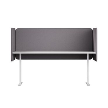 Abstracta - Pöytänäyttö softline salsa u-koppi 1600x650x800 keskusharmaa