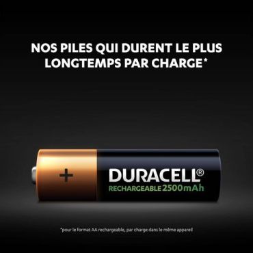 Duracell - Ladattavat AA-paristot Ultra 2500 mAh - 4 kpl - Pitkäkestoiset ja ympäristöystävälliset