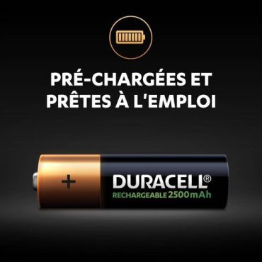 Duracell - Ladattavat AA-paristot Ultra 2500 mAh - 4 kpl - Pitkäkestoiset ja ympäristöystävälliset