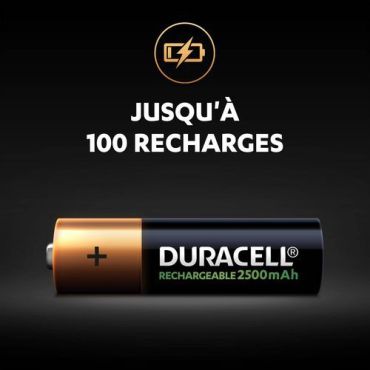 Duracell - Ladattavat AA-paristot Ultra 2500 mAh - 4 kpl - Pitkäkestoiset ja ympäristöystävälliset