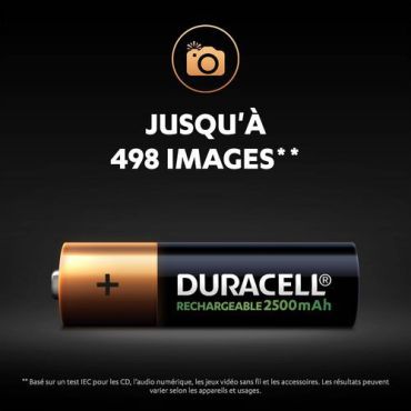 Duracell - Ladattavat AA-paristot Ultra 2500 mAh - 4 kpl - Pitkäkestoiset ja ympäristöystävälliset