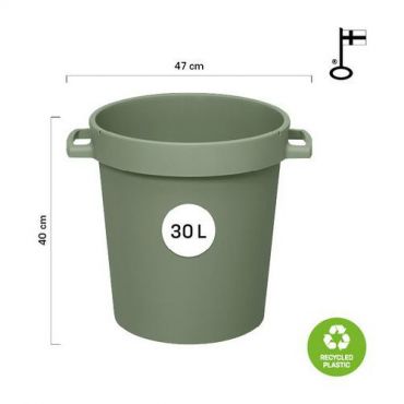 Orthex - Tynnyri kahvoilla 30 l metsänvihreä