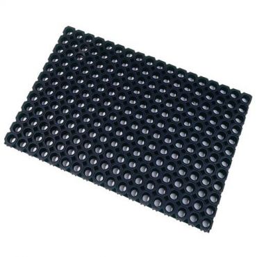 Floortex - Musta ritilämatto 60 x 80 cm