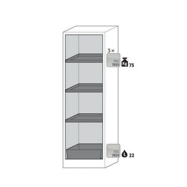Asecos - Paloturvakaappi q-classic-30 3100707034373