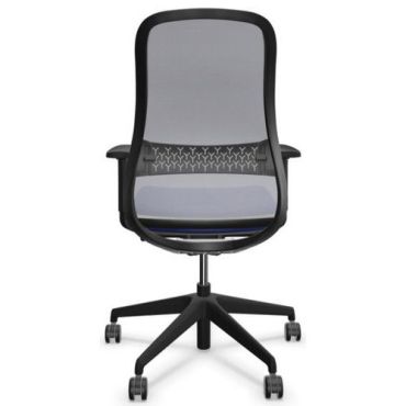 Nowy Styl - Souly Swivel toimistotuoli harmaa selkänoja sininen kangasistuin säädettävä ergonominen