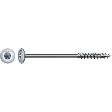 Spax - Puuruuvi levypäällä täyskierre T-Star Plus Wirox 6x180 mm - 100 kpl laatikko - Teräs Torx Sisä- ja ulkokäyttöön