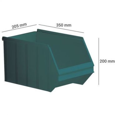 Hollarts - Pinottavat keräilyastiat vihreä tilavuus:14 l kokonaispituus: 350 mm