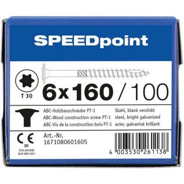 Speedpoint - Ruuvi levypäällä tx osakierre 6x160