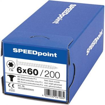 Speedpoint - Ruuvi levypäällä tx täyskierre 6x60