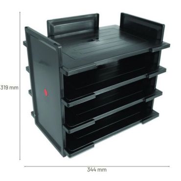 Postinkerääjä Twin Flex Musta,