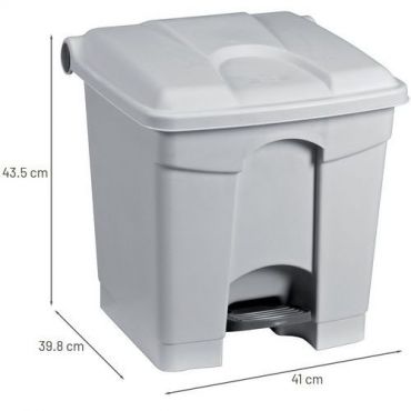 Manutan expert - Jäteastia polkimella 30 litraa harmaa