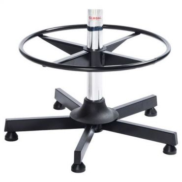 Global Professional Seating - Korkea teollisuustyötuoli Prestige - Polyuretaani Musta - Säädettävä korkeus 62-87cm 110kg