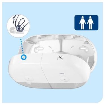 Tork - Valkoinen tork t9 ‐kaksoisannostelija – smartone-wc-paperi