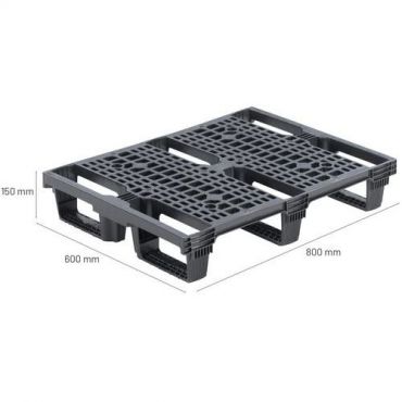 Manutan expert - Muovikuormalava kierrätettävä 800x600 mm