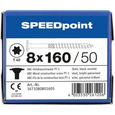 Speedpoint - Ruuvi levypäällä tx osakierre 8x160