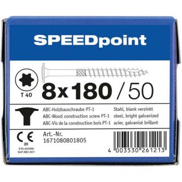 Speedpoint - Ruuvi levypäällä tx osakierre 8x180