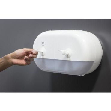 Tork - Valkoinen tork t9 ‐kaksoisannostelija – smartone-wc-paperi