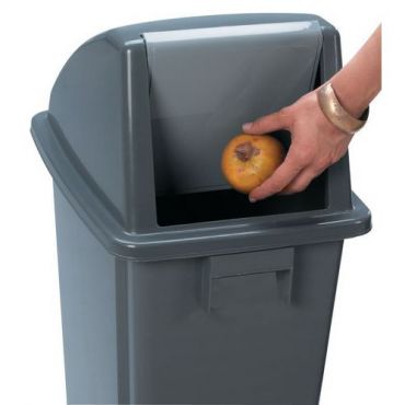 Manutan expert - Kansi sopii jätesäiliö manutan harmaa