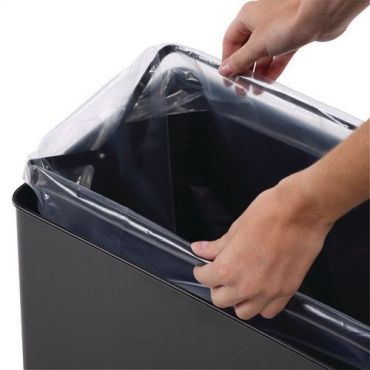 Manutan expert - Kierrätysastia metallille 40 l harmaa/punainen
