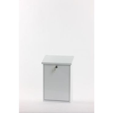 V-Part - Seinäpostilaatikko 40 cm valkoinen - 27L tilavuus - metallia - kestävä ja tyylikäs