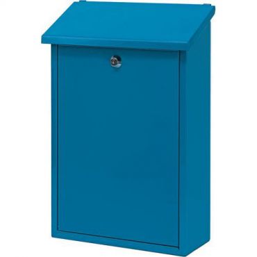 V-part - Seinäpostilaatikon korkeus 40 cm sininen