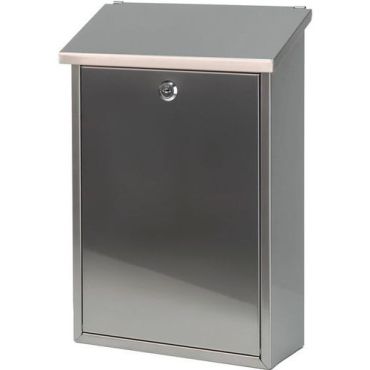 V-Part - Seinäpostilaatikko 40 cm - Matta ruostumaton teräs harmaa - 27L tilavuus