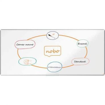 Nobo - Premium plus emaloitu magneettinen valkotaulu 270x120 cm