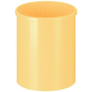 V-Part - Pyöreä roskakori 15L keltainen - Teräs - Sisäkäyttöön