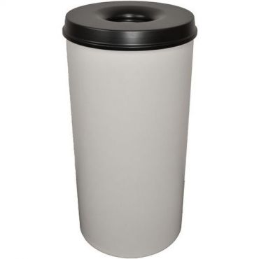 V-part - Palamista hidastava jätepaperiastia 50 l harmaa/musta