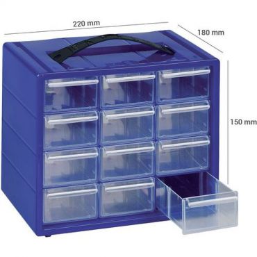 Mobil plastic - Lokerolaatikko manuspace 12 laatikkoa