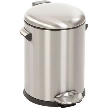 EKO - Roskakori polkimella Belle Deluxe 5L - Ruostumaton teräs Harmaa