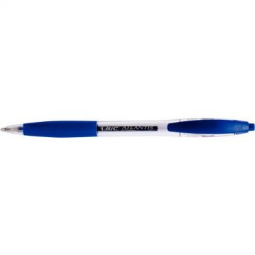 12 Kpl Pakkaus - Kuulakärkikynä Bic Atlantis Sininen,