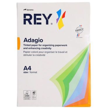 Rey - Adagio A4 kopiopaperi - 500 arkkia - Sitruunankeltainen 80g
