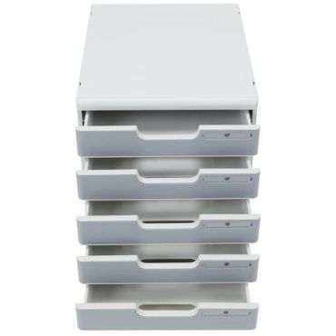 Multiform - Lomakelaatikko vakio 5 lokeroa - Harmaa - Polystyreeni - 32x28.8x35 cm - 25 vuoden takuu