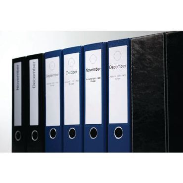 Dymo - Valkoiset paperiset selkätarrat 110 kpl/rulla - 59x190mm - FSC-sertifioitu