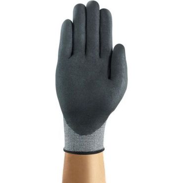 Ansell - HyFlex 11-537 Suojakäsineet - Koko 10 Harmaa - Leikkaussuoja B Nitriilipinnoite 12 paria