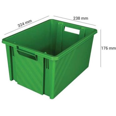 Novap - Laatikon pinottava vihreä – 10 l