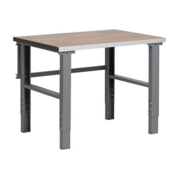 WFI - Työpenkki Workshop 500 kg Tammi 1200x800mm - Säädettävä korkeus 745-1015mm - Tukeva teräsrunko