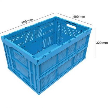 Walther faltbox - Muovilaatikko kokoontaittuva 63 l perfo