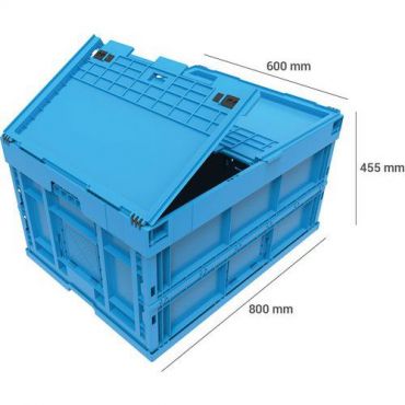 Walther faltbox - Muovilaatikko kokoontaittuva 165 l kansi