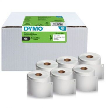 Dymo - Erittäin suuri lähetystarra x 6 102 x 210 mm dhl-formaatti