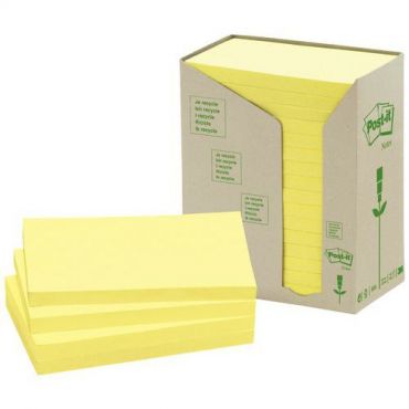 Post-it - Muistilappu post-it ympäristö keltainen 127 x 76 mm