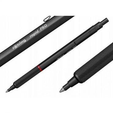 Rotring - Kuulakärkikynä pyörivä rapid pro keskikokoinen kärki musta