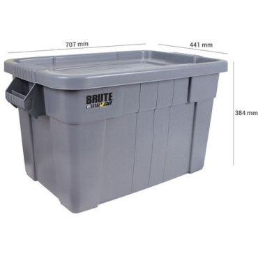 Rubbermaid - Brute-laatikko 75,5 l harmaa