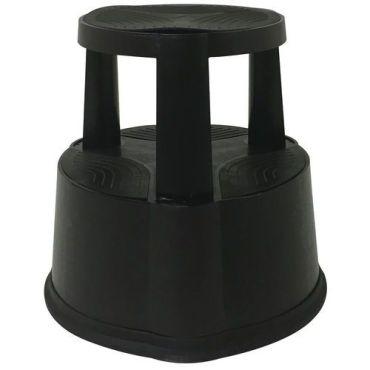 Novap - Pyörällinen palli Classic - Musta - 2 askelmaa - 150 kg kuormitus