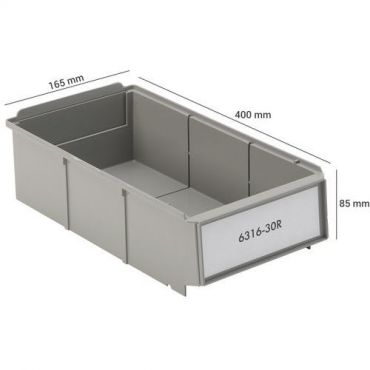 Treston - Rebox säilytyslaatikko 160x300x85 pinottava harmaa 6316-30r